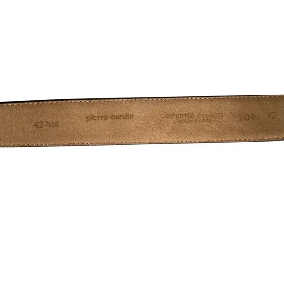 PIERRE CARDIN VINTAGE Minimalist Leather Belt - Picture 6 of 6
